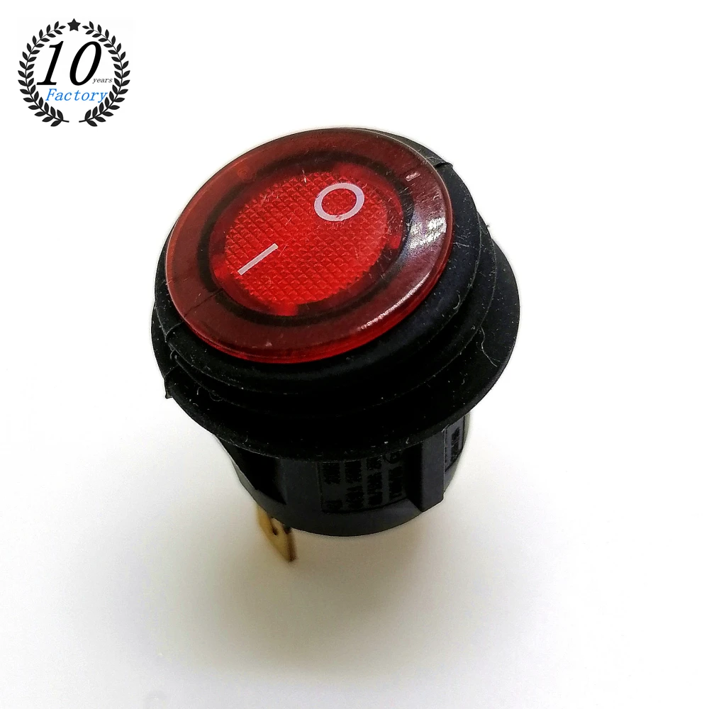 SKYEARTH factory offer 12V Car Motor Blue LED Light Toggle Switch Fog Light rocker push ON OFF switch