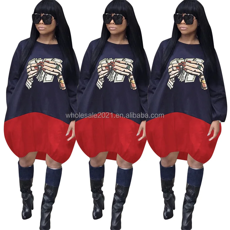 
Горячая Распродажа, женское лоскутное платье с цветочным принтом, Осень-зима, стильное модное высококачественное Повседневное платье с длинными рукавами, 2021, оптовая продажа 