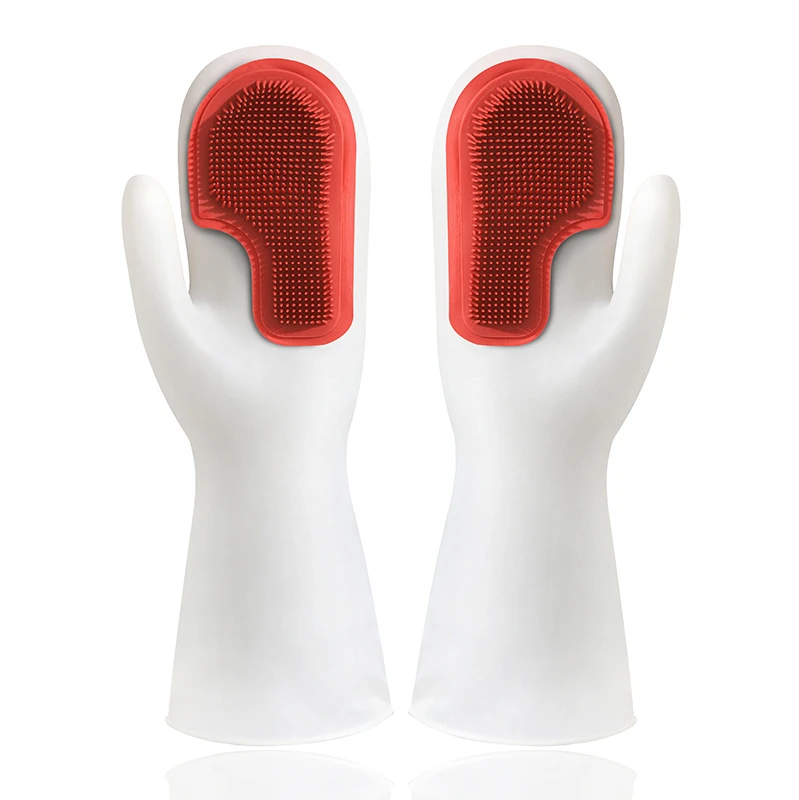 Силиконовые перчатки для мытья