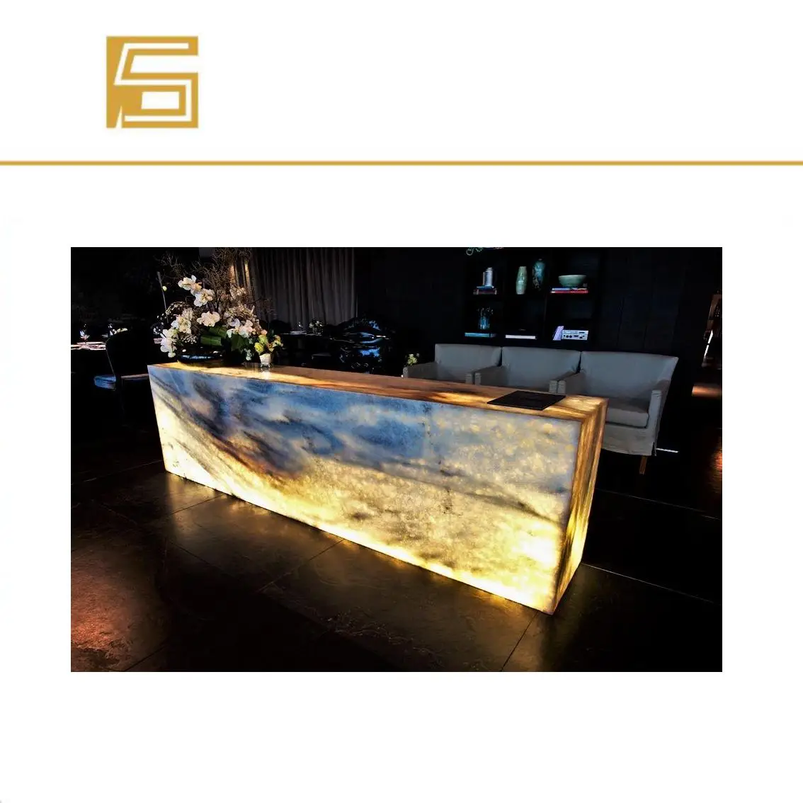2023 hot sell marble led light lumi stone panels white luxury floor for background dec