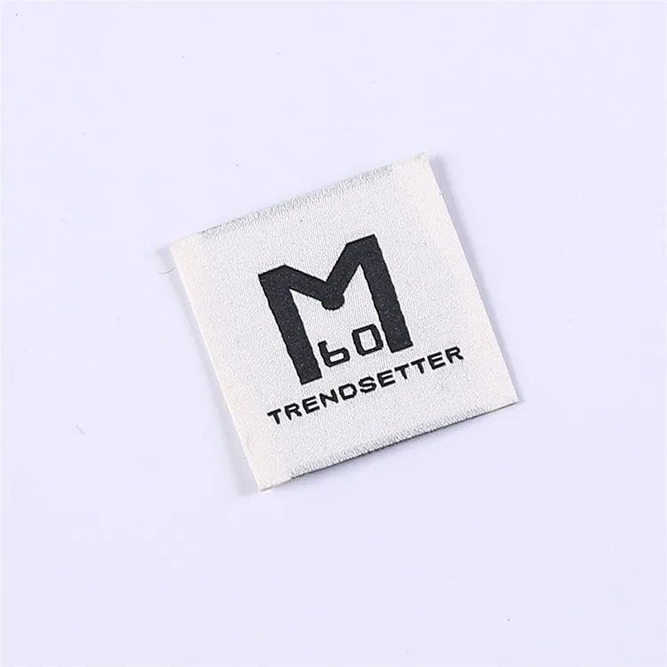 Factory Manufacture Wholesale Soft High Density Organic Cotton Custom Logo Back Woven Neck Label Patch