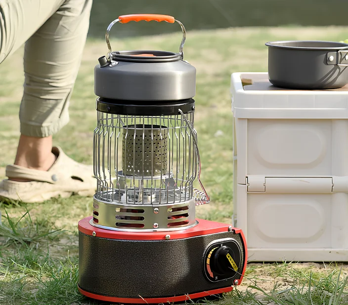 Explore the convenience of a portable gas heater for camping and outdoor activities