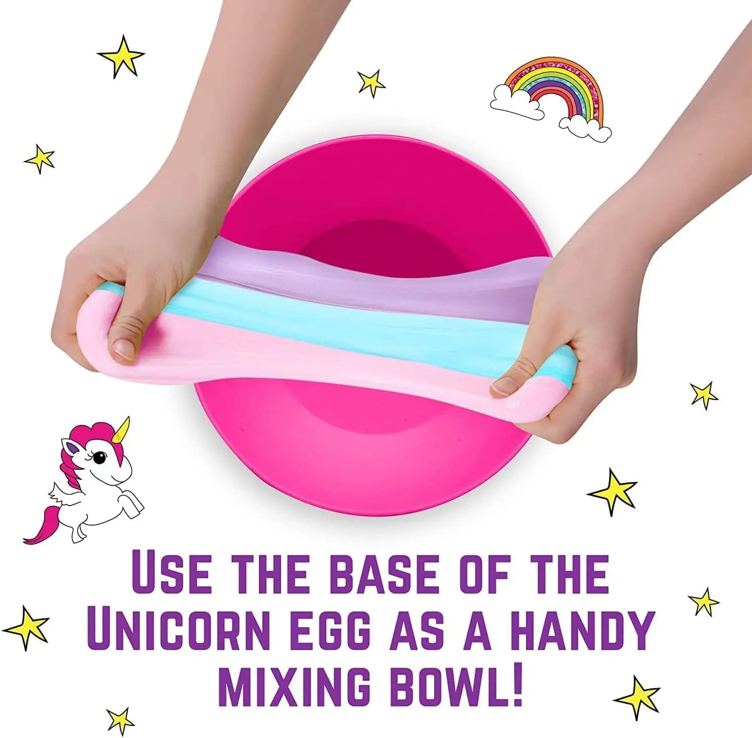 Sparkly Unicorn Egg Surprise Slime Kit for Girls, Sensory Toys for Kids, Create Cloud Slime & Magical Unicorn Slime