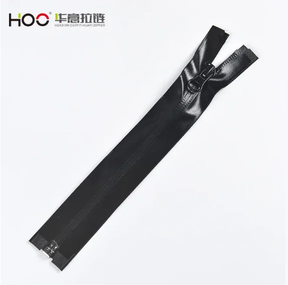 7# Nylon Open-End Zipper Waterproof with Auto Lock and Shiny Finish for Bags Shoes Garments Home Textiles