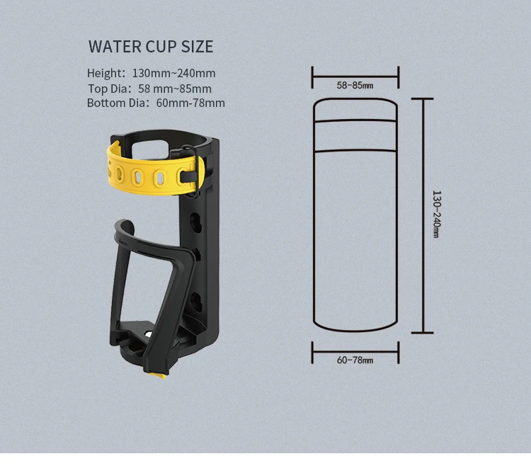 
Cup bottle holder motorcycle Bicycle water cup mount MWUPP 