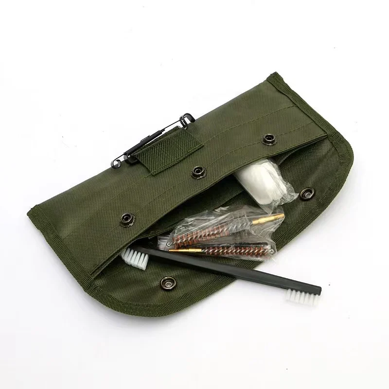 JK-QJ-001 Factory Hunting Accessories Gun Cleaner Cleaning Brush Portable Pouch Gun Cleaning Kit with Empty Oil Bottle