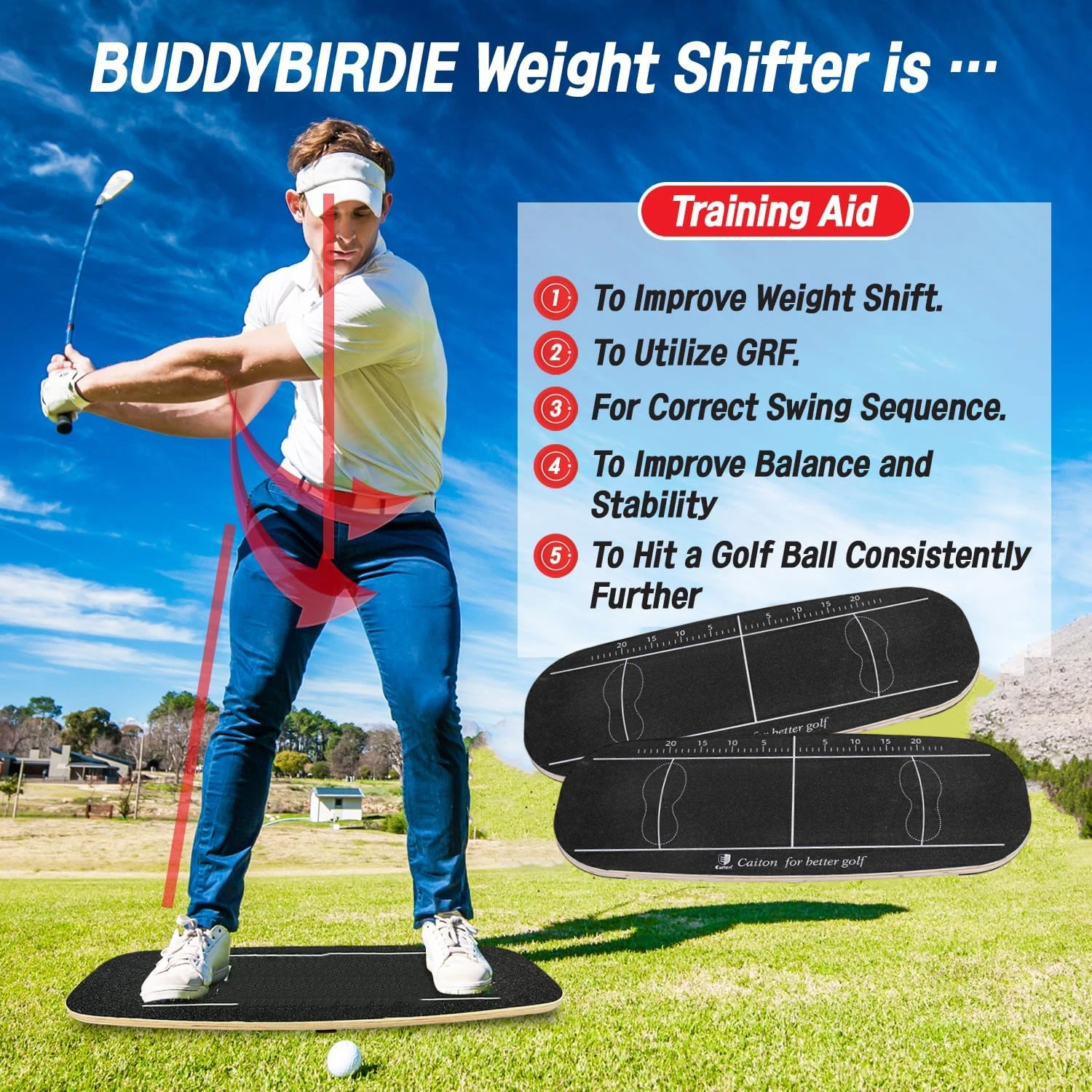 Hot Sale Golf Balance Board Golf Swing Balance Board Golf Putting Trainer Pressure Plate Wooden For Training Aids Practice