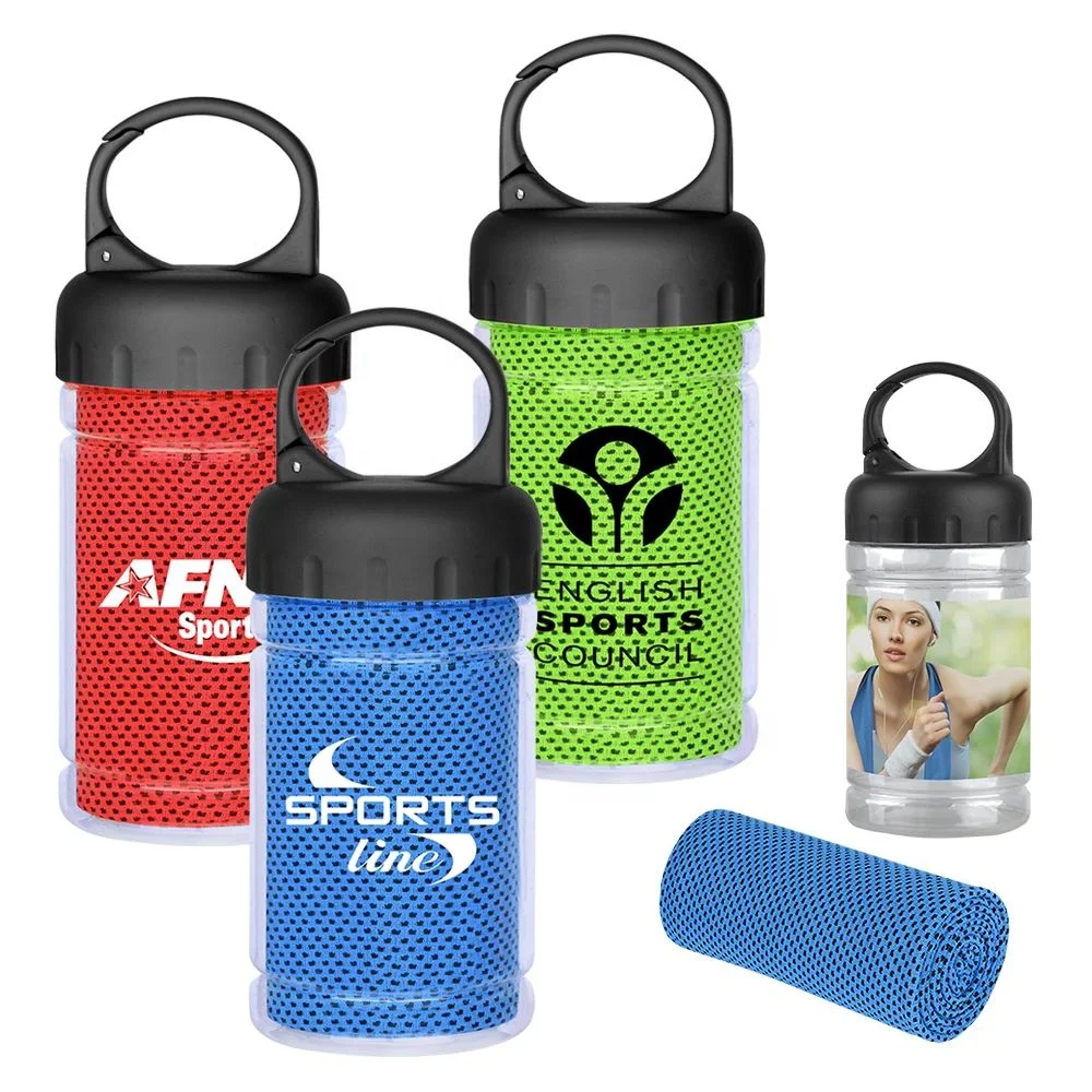 Hot Sale Deluxe for Outdoor Sporting Cooling Towel Kit Instant in Hook Bottle