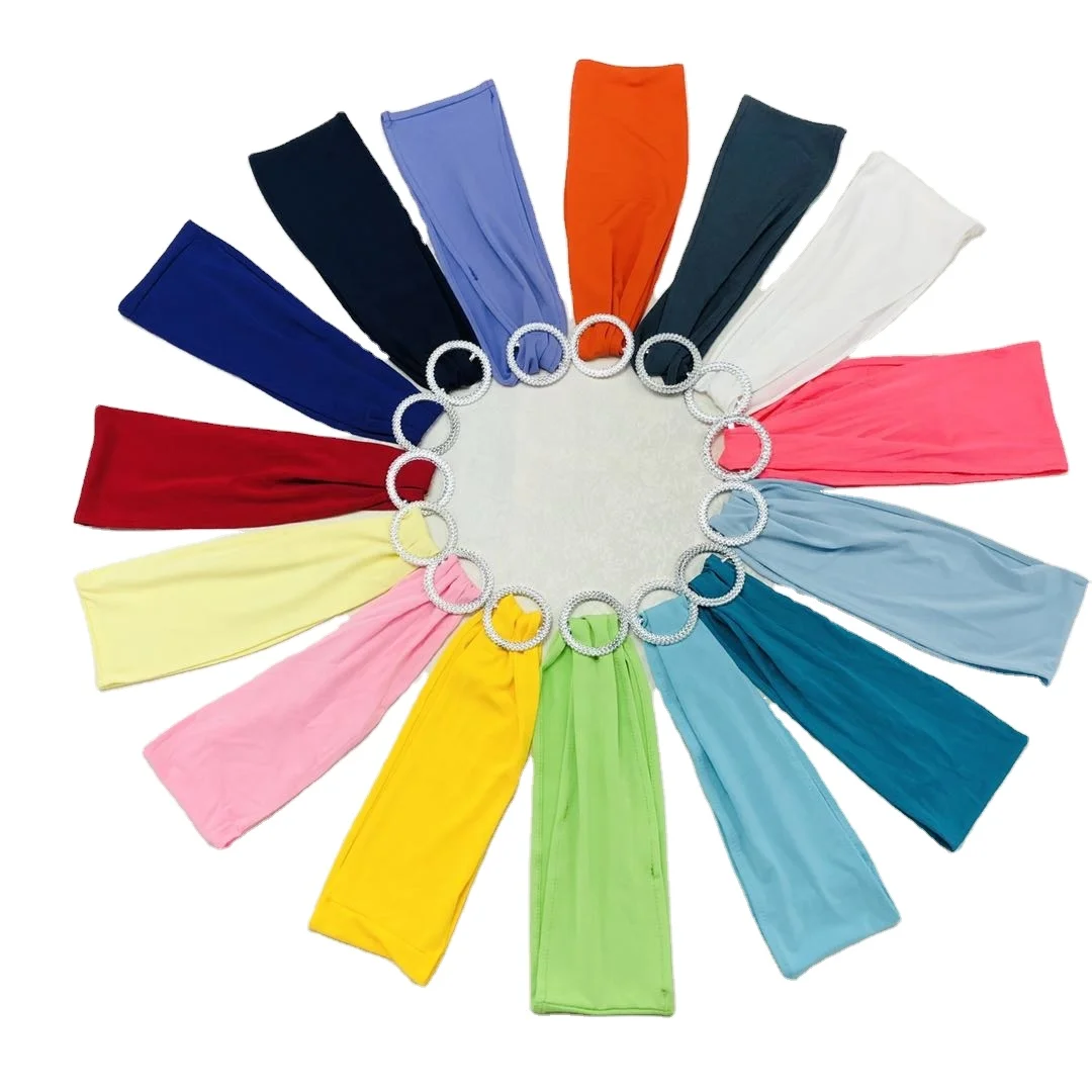 Стрейч спандекс ленты для стульев с пряжкой слайдер пояса лук для свадебной вечеринки украшения стульев оптовая продажа