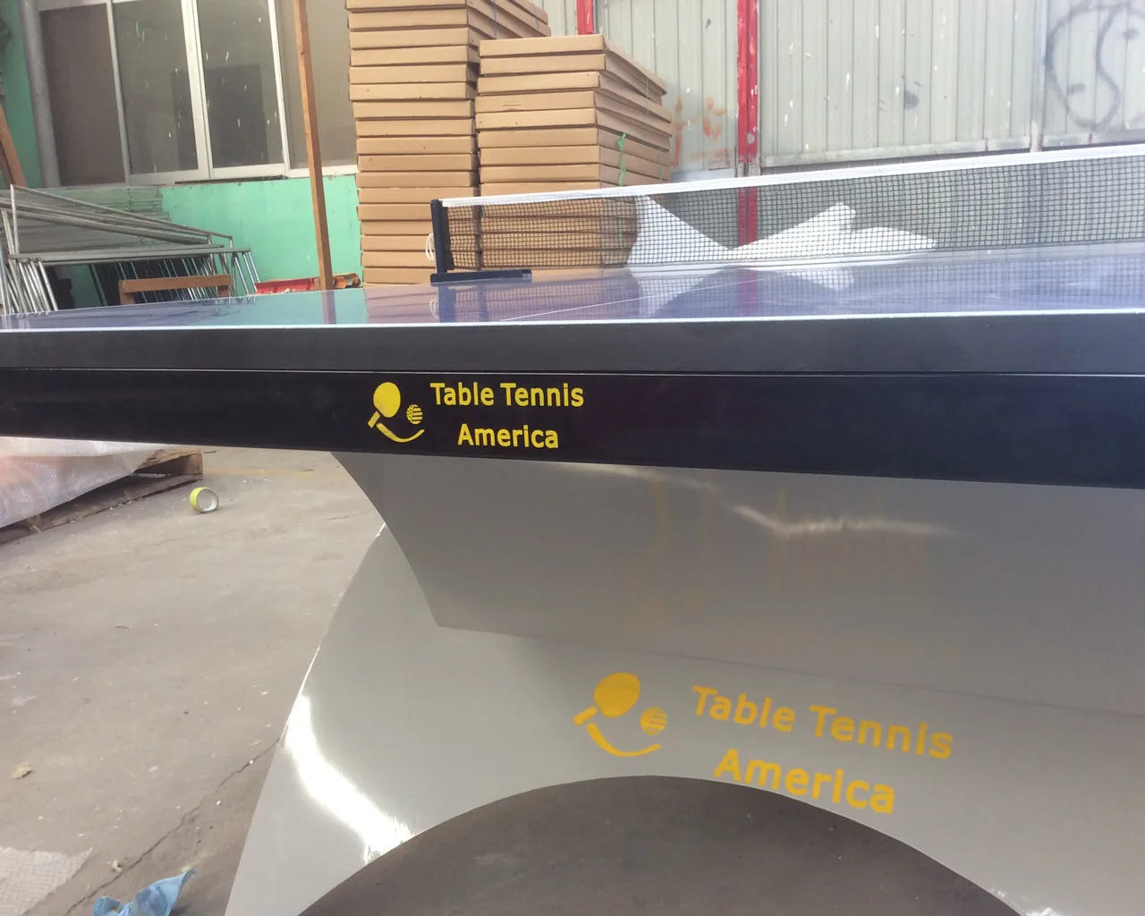 Famous brand Big Rainbow legs table tennis table 25mm indoor ping pong table