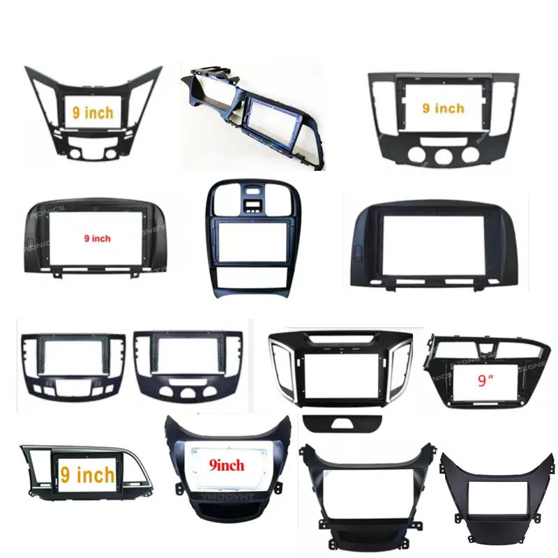 Car DVD Radio Android Stereo frame panel For hyundai accent h1  tucson sonata kona rerracan creta i20 elantra 2017 i30 starex