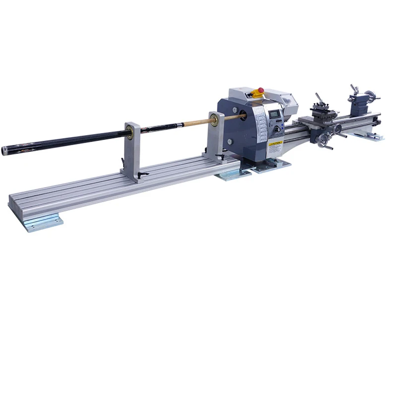 Horizontal extended edition universal woodworking lathe and pool cue repair
