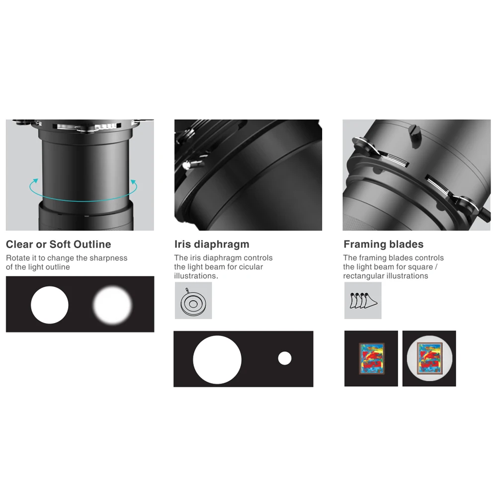 20W led framing projector museum lighting gallery art lighting  dimmable led track light