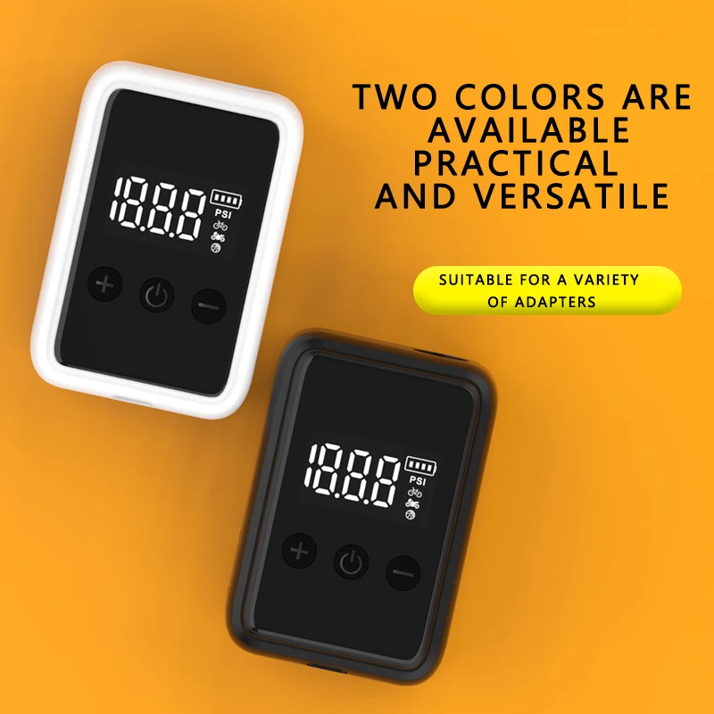 150psi Electric Automatic Rechargeable Battery Portable Digital Display Bike Bicycle Mini Tire Inflator Air Pump