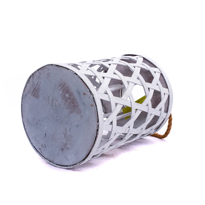 Bamboo Weaving Lantern Hanging Portable Bamboo Woven Candle Holder Wooden Lantern For Home Decor