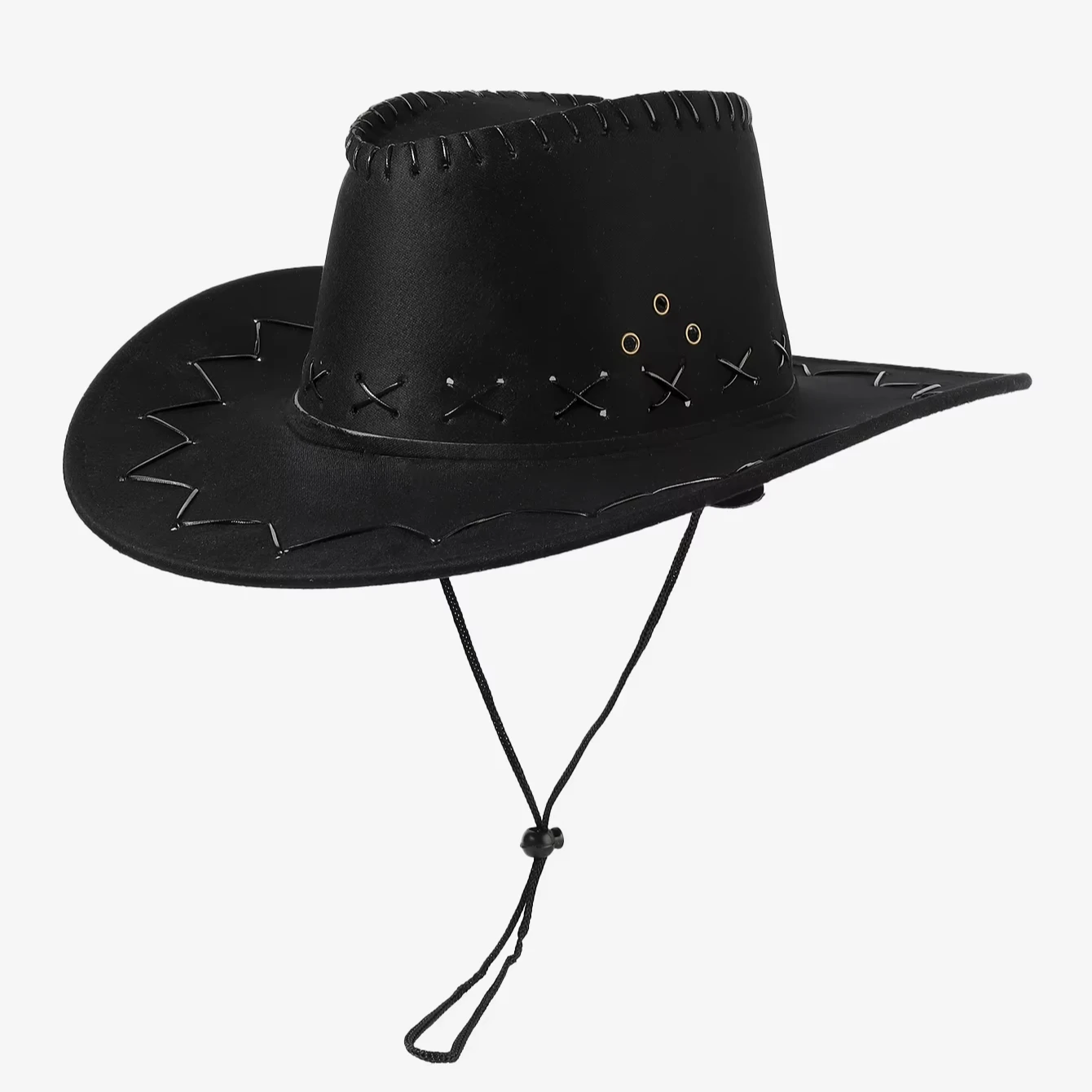 Мужская ковбойская шляпа с широкими полями