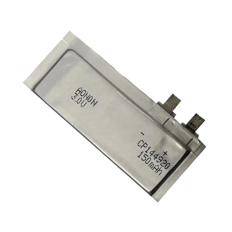 CP144920 150mah 3v Ultra thin battery li-mno2 soft battery lithium manganese dioxide soft battery