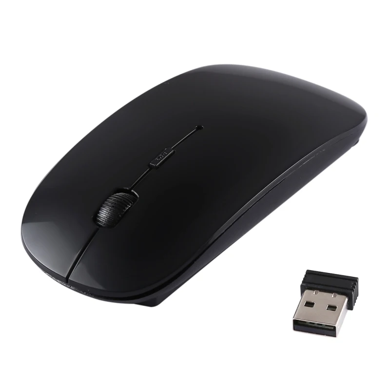 Plug and Play 2 4 ГГц Беспроводная ультратонкая лазерная оптическая мышь с USB мини-приемником Беспроводные мыши