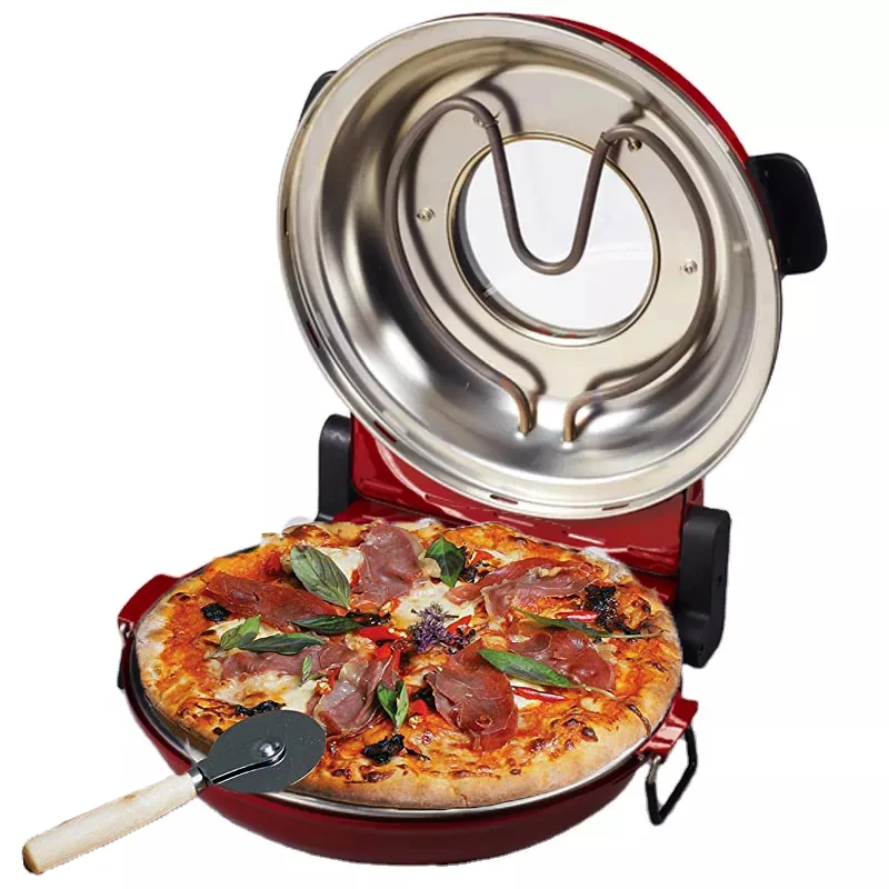 Каменная пицца, электрическая хрустящая корочка с камнем, 12 дюймов, уличная печь для пиццы на древесном топливе, небольшая огнеупорная керамическая печь для пиццы