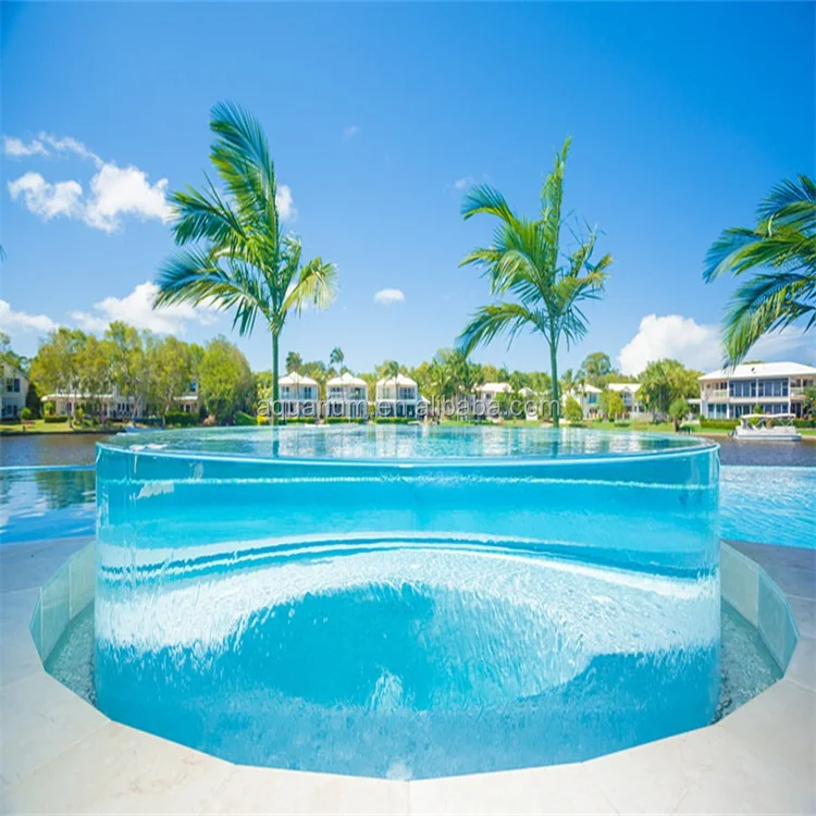 Наружные акриловые стеклянные плавательные бассейны на заказ