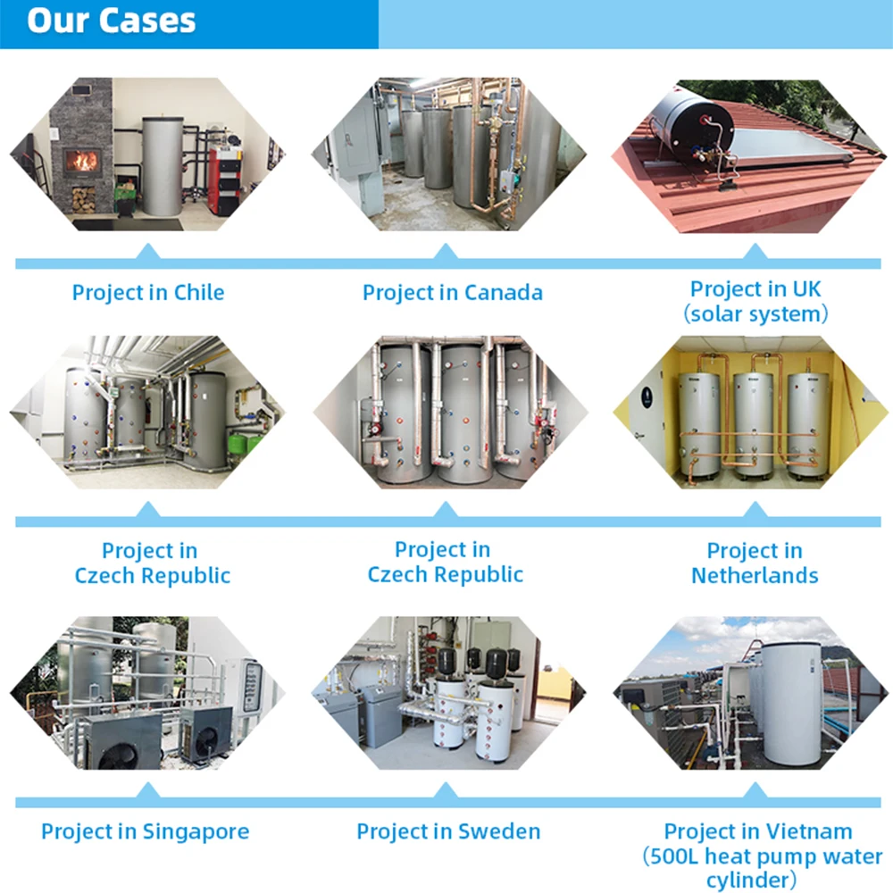 Wholesale DHW Tank Sale Home Use Good Quality Tank 1000L With Coils Stainless Steel