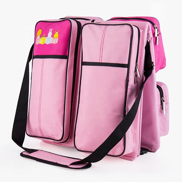 Wholesale Pink Portable Foldable New Born Baby 3 in 1 Baby Crib For Outdoor Travelling
