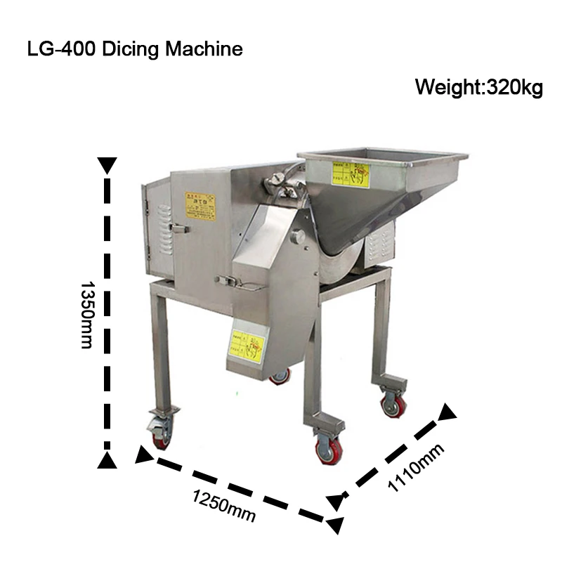 Industry Greens Vegetable Cutter Machine Cabbage Pepper Carrot Potato Cutting Machine Dicing Machine