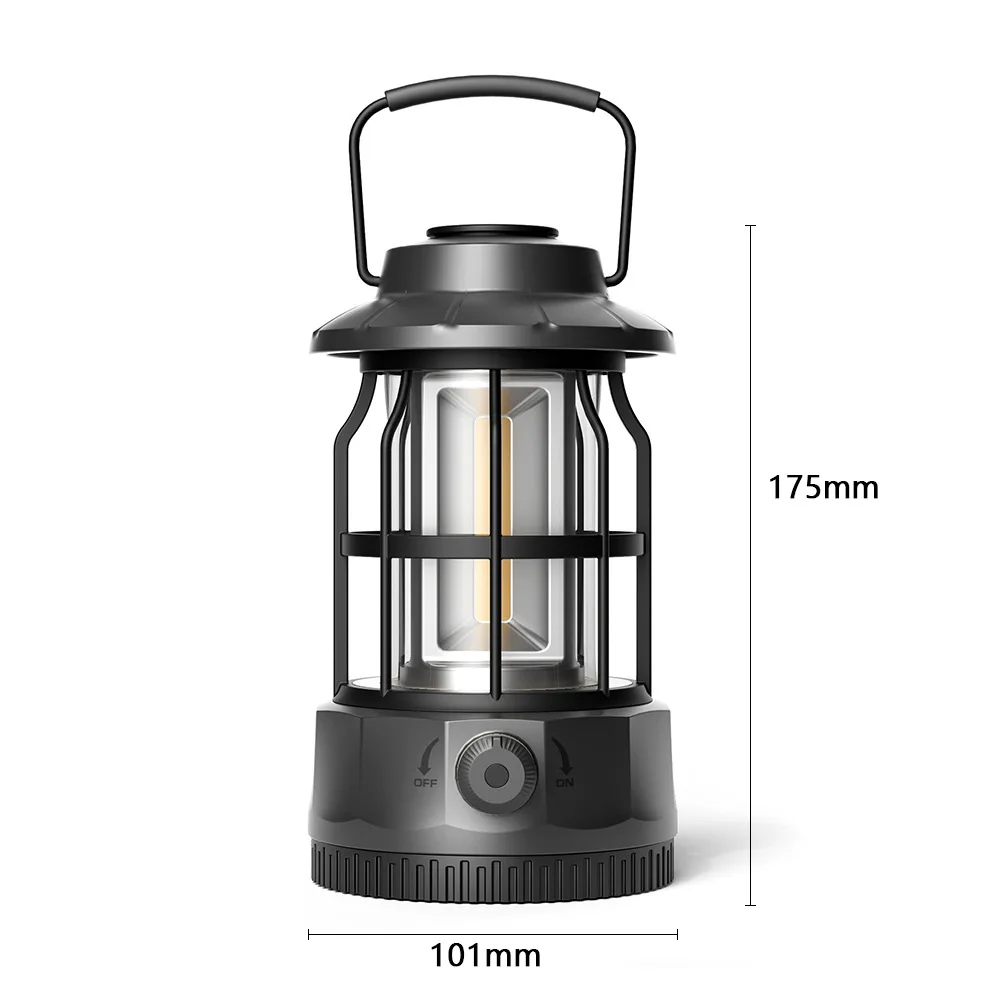 High Quality White Portable LED Camping Lamp with ABS and PC Materials for Gardens Guaranteed at a Cheap Price