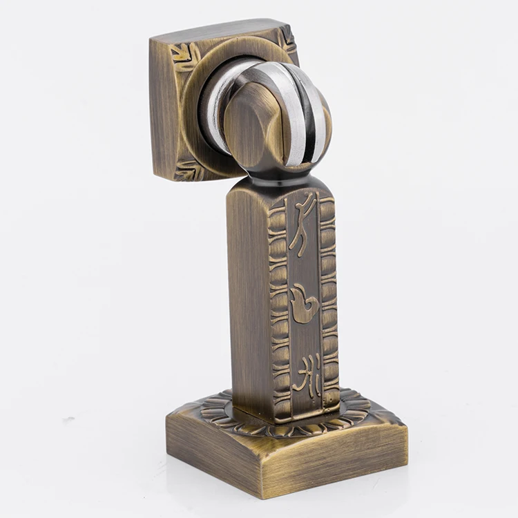 GUIDE Wholesale Home Hardware Bronze Color Antique Magnetic Door Stop Decor Zinc alloy Door Stopper