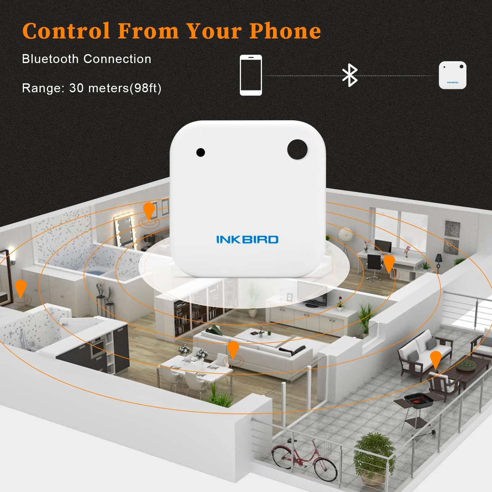  Inkbird IBS-TH2 смарт-датчик температуры и влажности