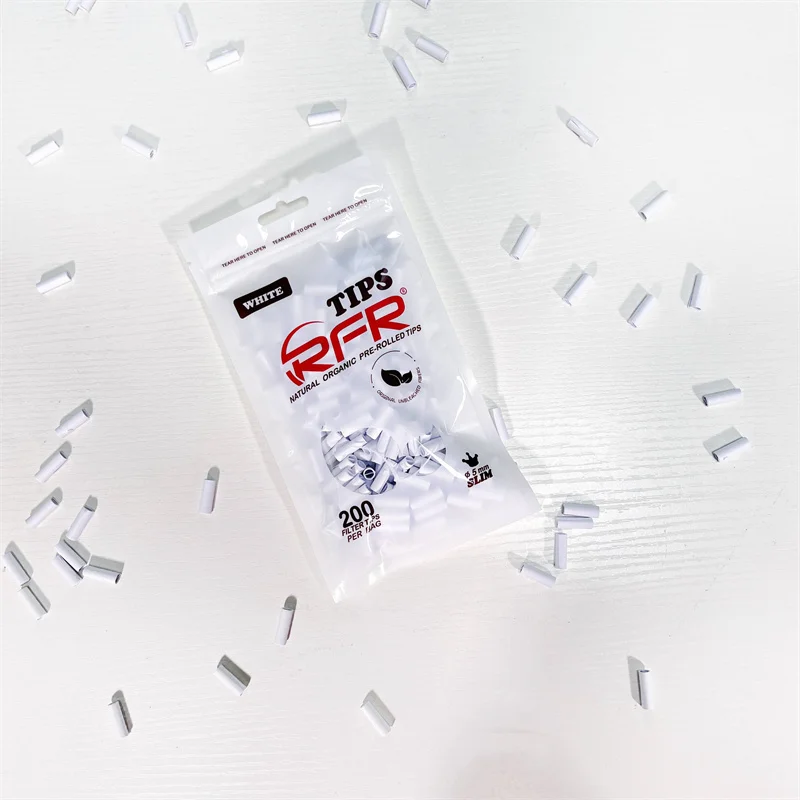 Factory Wholesale Smoking Filters for Rolling Paper or Pre Rolled Cones Filter Tips Custom Logo