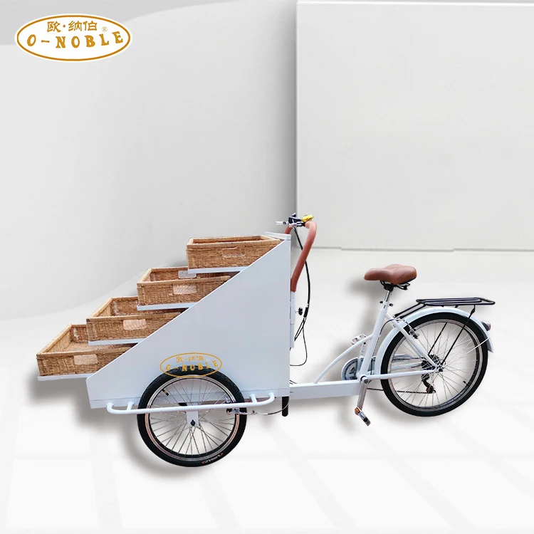 3-Х Колесный Электрический тележка для еды/уличной еды торговый корзину хлеба to cart