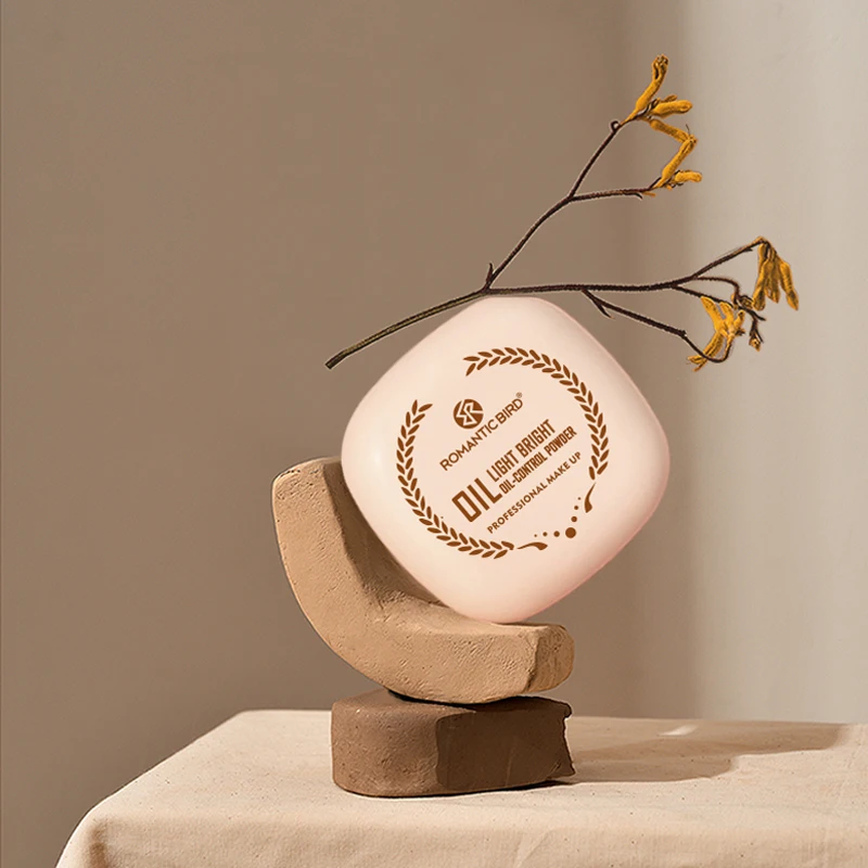 Romantic Bird Luxury 3 Colors Baking Powder Matte Compact pressed powder Setting Face Powder Waterproof Full Coverage Foundation