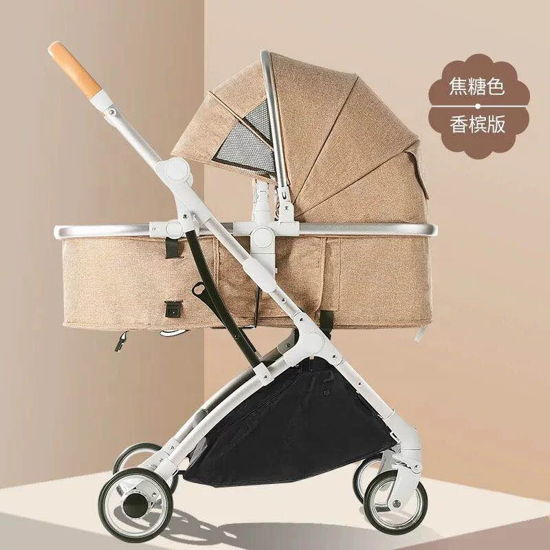 Factory directly supplier Portable folding aluminium alloy kid Mother luxury baby trailer stroller wholesale China kids stroller