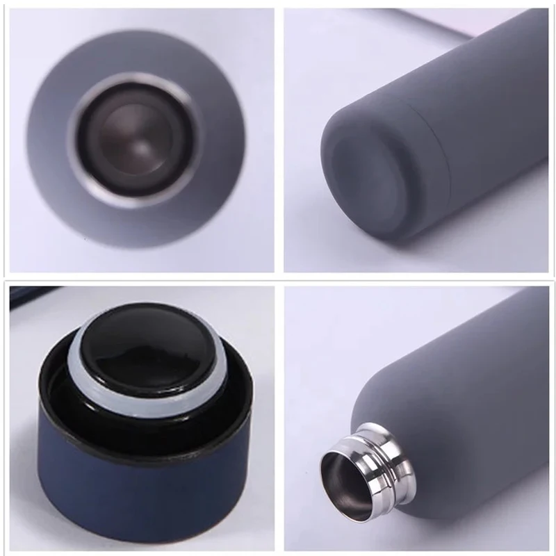 500 750ml Tasse copo Spray rubber painted stainless steel sport yoga bottle botellas de agua stainless steel sport water bottles