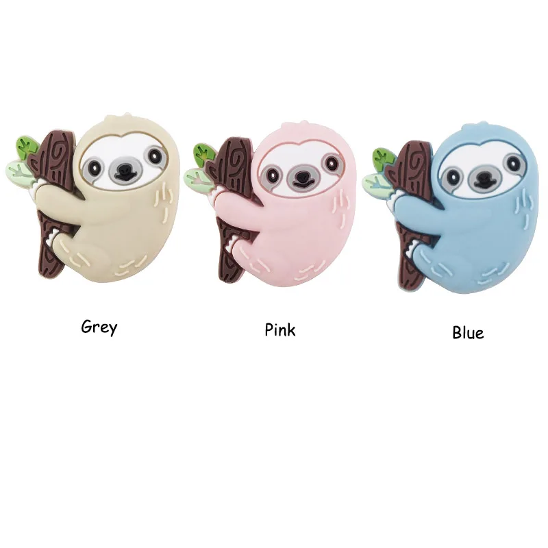 100% Food Grade Star Teething Beads Chewable Soft Chain Beads Teether Loose Beads