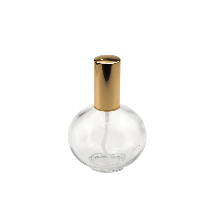 Wholesale Custom Made Clear Art Carved Crystal Empty Refillable Perfume Bottle 50ml