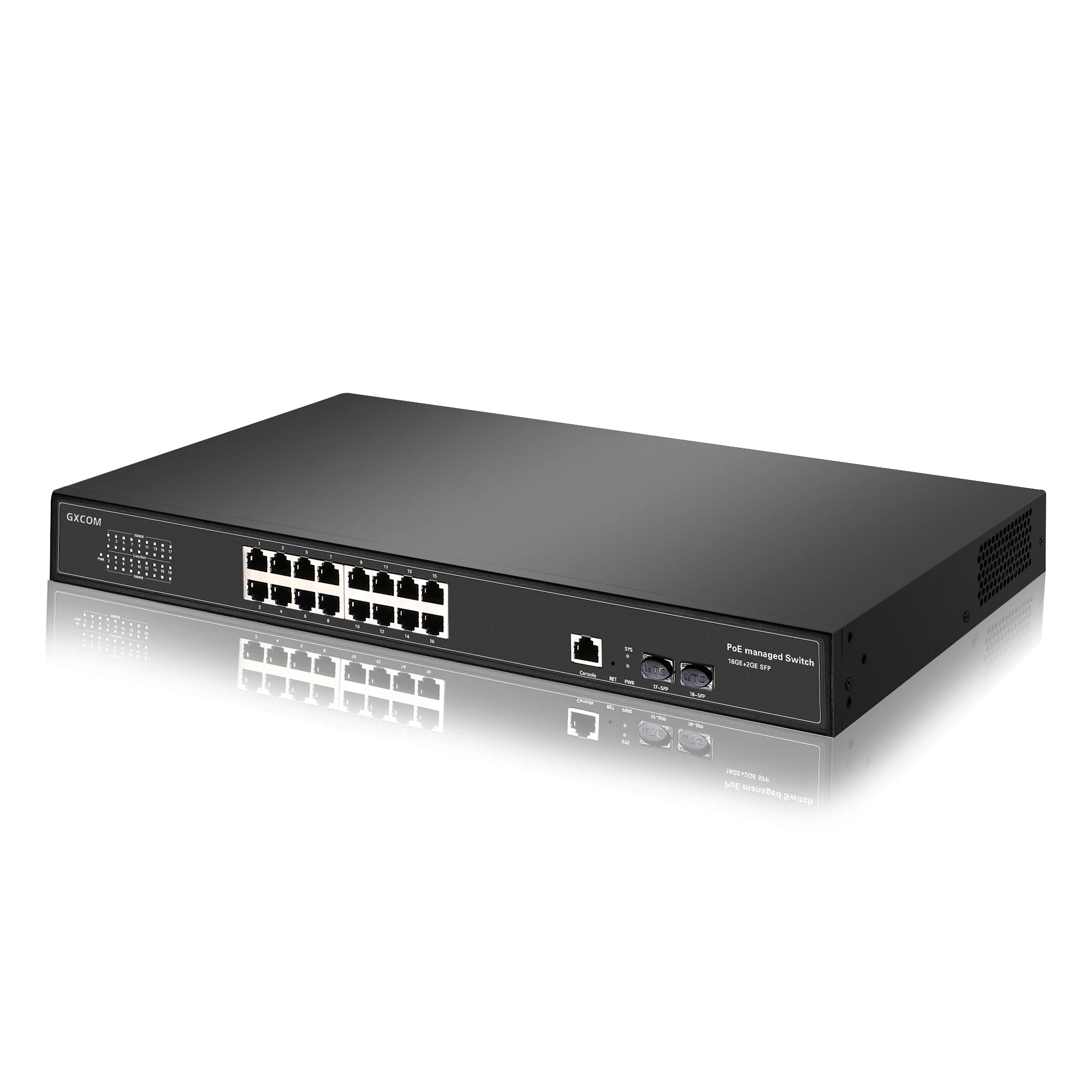 L2 Managed Network 16 port solar power poe switch