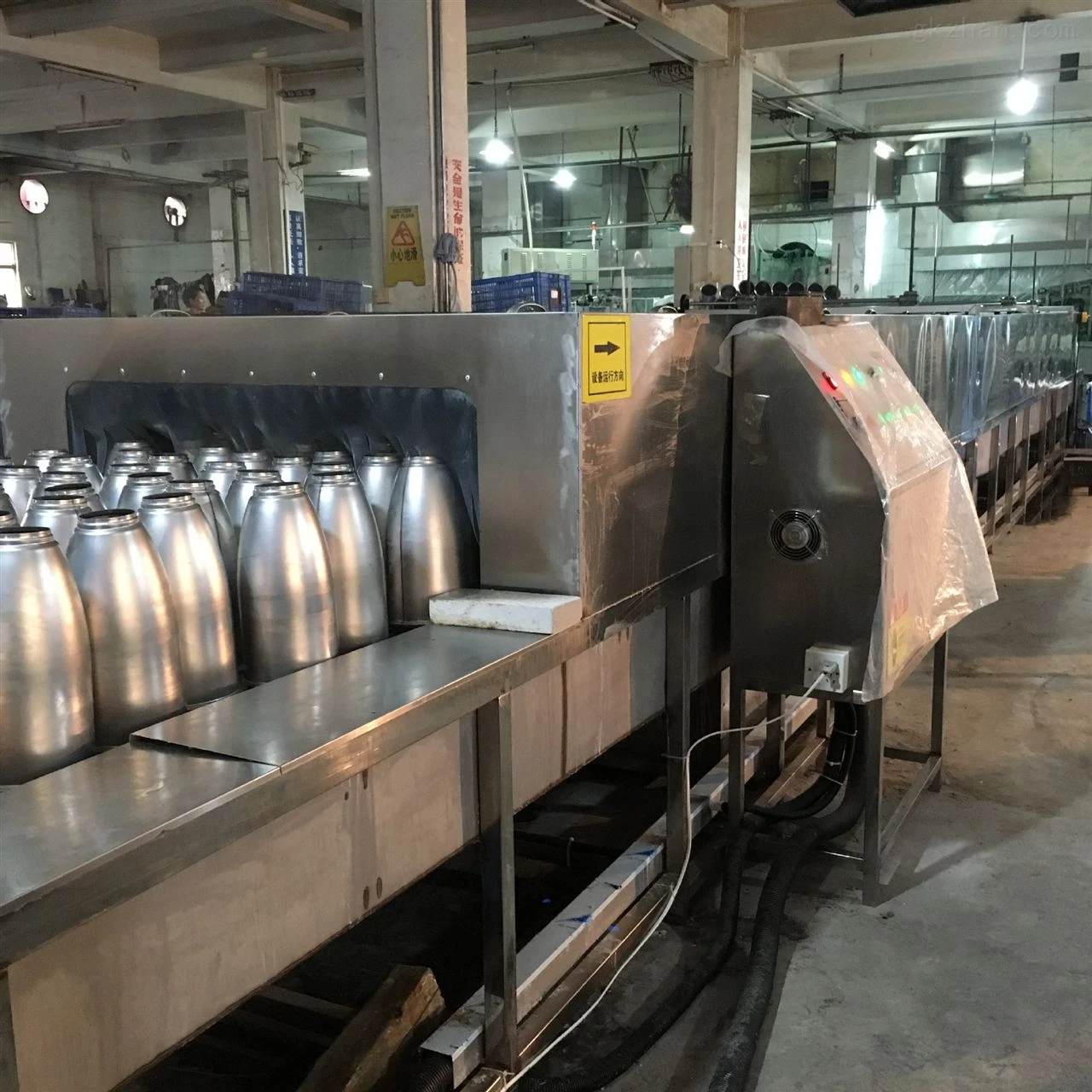 Tunnel Washing Line for Aluminum Pots Stainless Steel Aluminium Pan Kettle Metal Cookware Cooking Pot Cookware Washing Machine