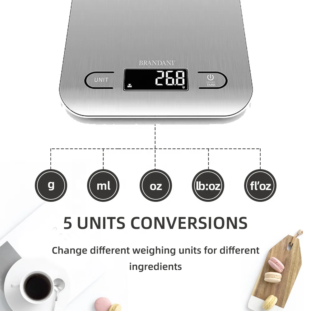 Коммерческие цифровые кухонные весы из нержавеющей стали Smart Small Food Electronic
