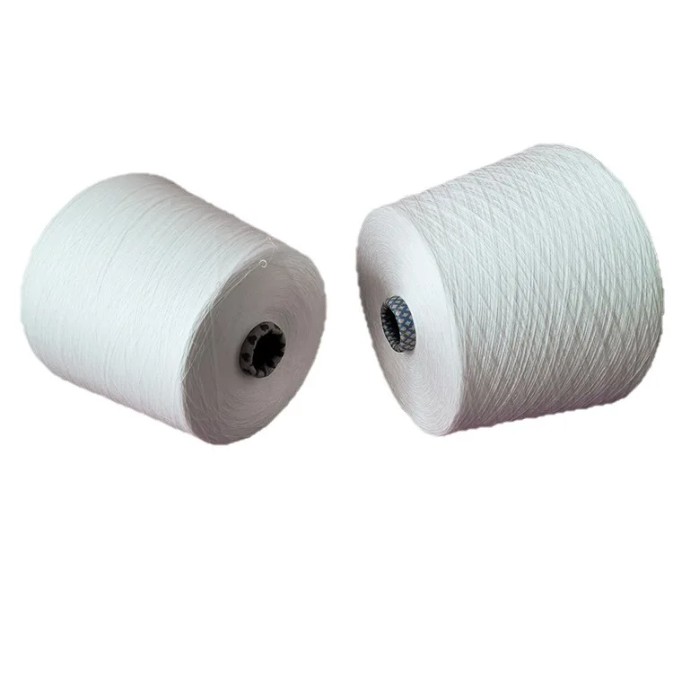 Wholesale shirt fabric yarn men and women fancy32s 100% cotton T-shirt yarn