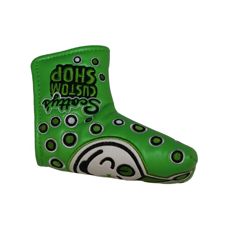 
2020 New Collection Green Embroidery PU Blade Golf Putter Headcover 