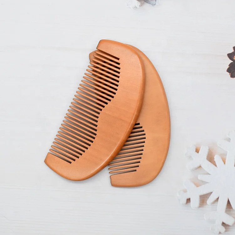 Low MOQ Wooden Wide Tooth Hair Comb Cheap Custom Combs With Logo