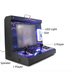 2022 New Pandora 3D mini arcade machine 11,000 games box supports 1- 4 players 15 inch 720P HD Video Coin operated game console