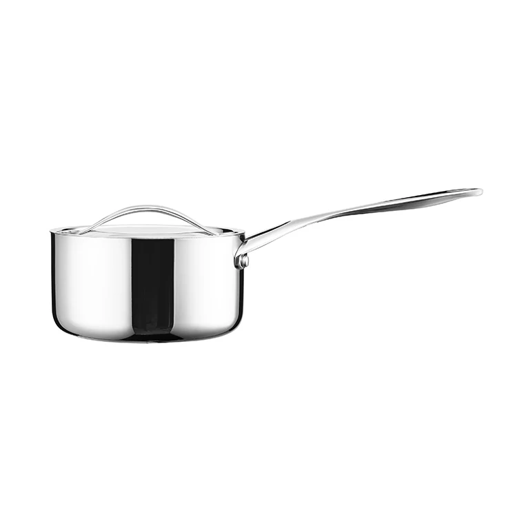 High Quality Triply 16cm Stainless Steel Kitchen Saucepan Cheap Pot Set Cookware Set Cooking