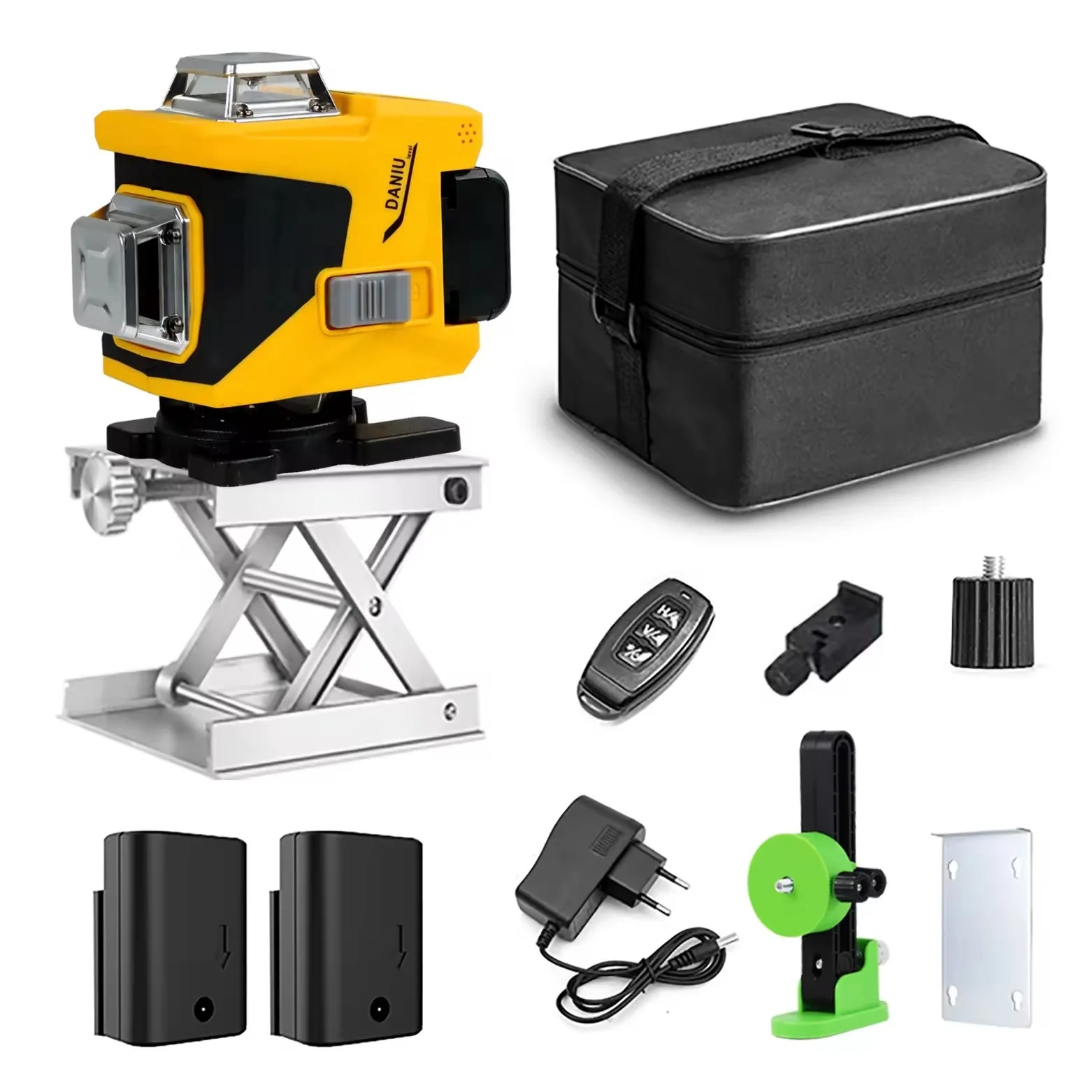 4D self-leveling laser level, 16-line green light sticking to the wall, high precision, automatic line punching infrared level