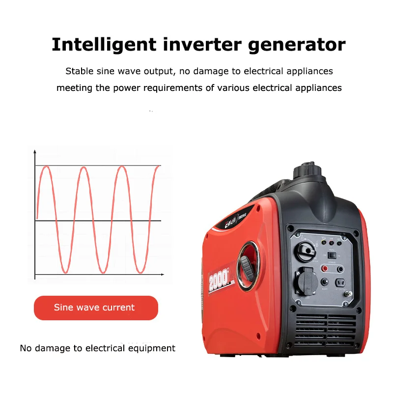 EWELL power generator gasoline1.8kw 2.2kw 2.8kw Portable Silent Inverter Gasoline Generators for home camping