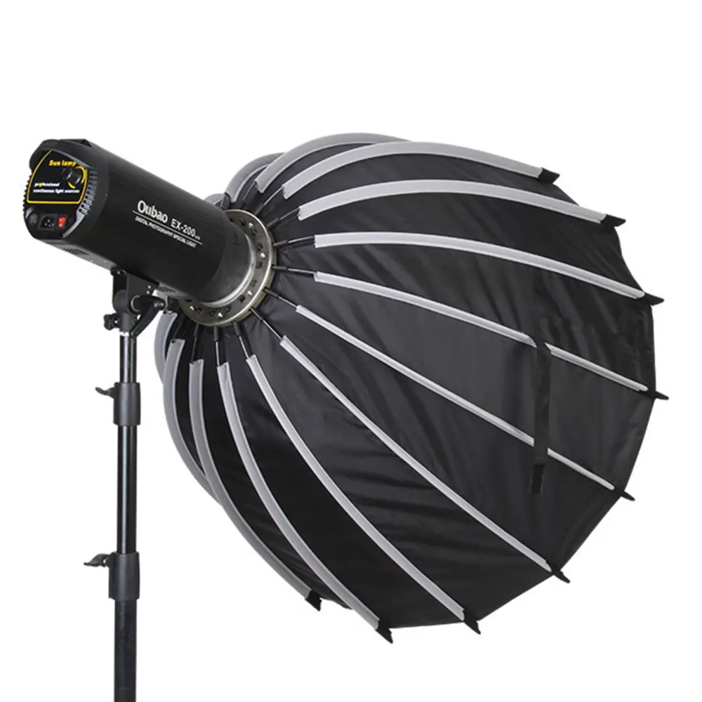 Mcoplus triopo Foldable Soft box Parabolic professional 90CM Bowen Flash Deep Mouth Soft Light Box For Bowens Mount Studio Flash