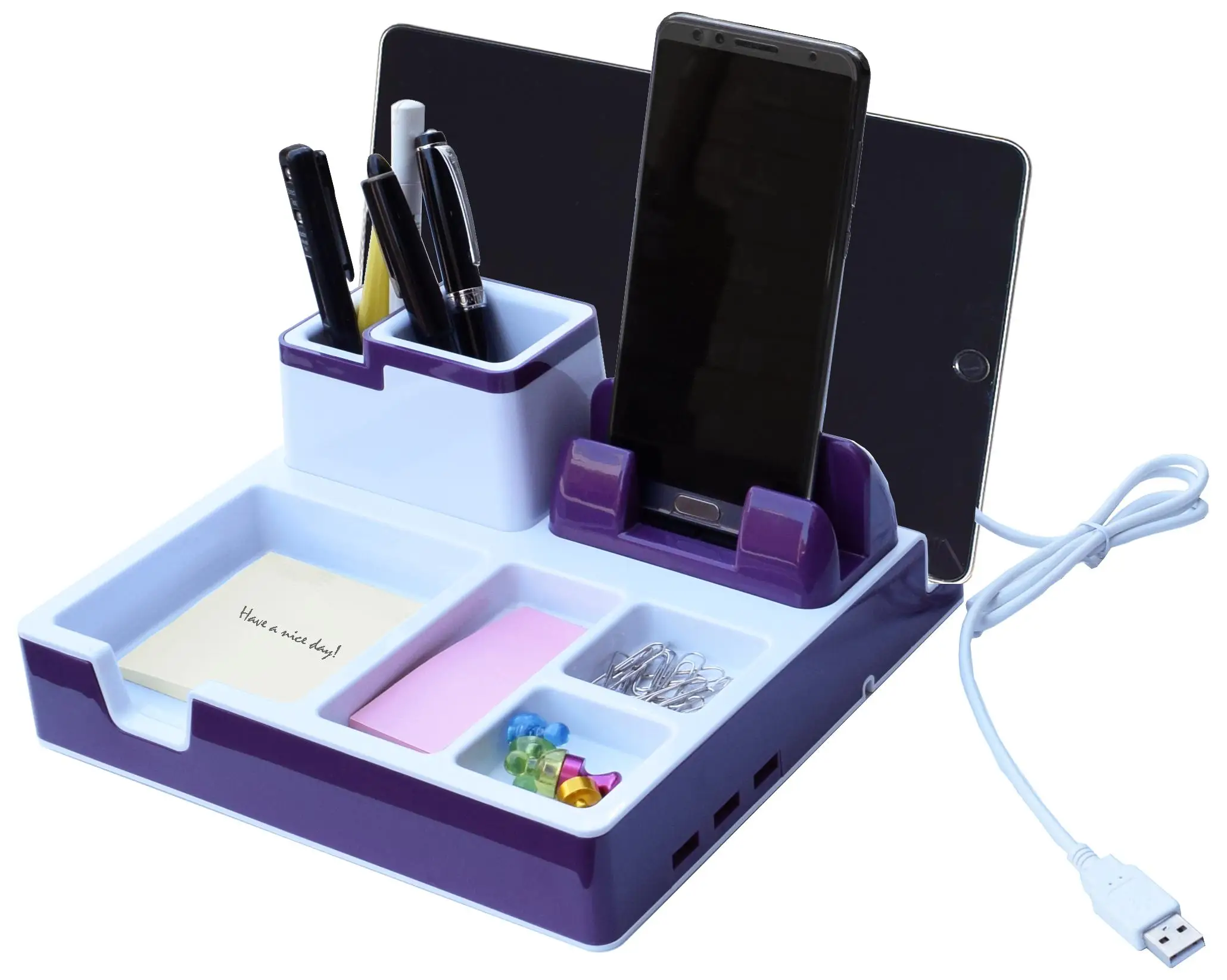 Electronic Component desk wire organizer container docking station letter pencil cup handmade storage computer desk organizer
