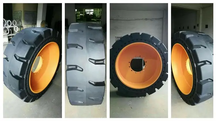 flat free wheel loader otr tires dump truck 23.5-25 e3 l3 solid tire for sale